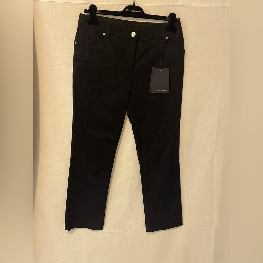 CAVALLI- womens straight leg crop pant NWT
